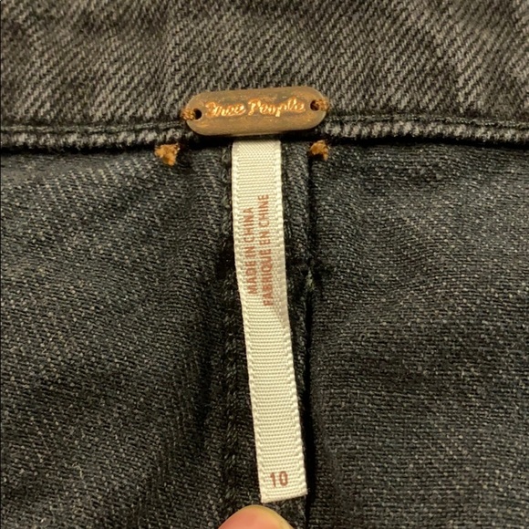 Free people frayed hem 5 pocket embellished skirt - Picture 4 of 8